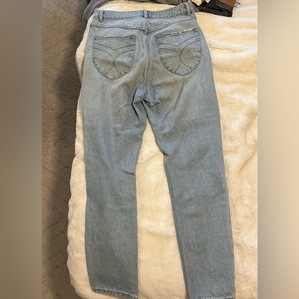 ROLLA'S Women's High Rise Light Blue Jeans - Picture 2 of 5